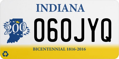 IN license plate 060JYQ