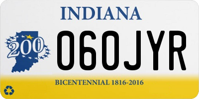 IN license plate 060JYR