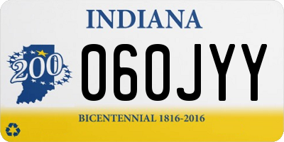 IN license plate 060JYY