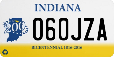 IN license plate 060JZA