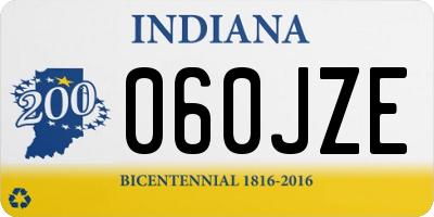 IN license plate 060JZE