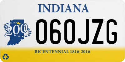 IN license plate 060JZG
