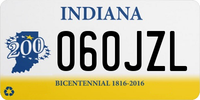 IN license plate 060JZL