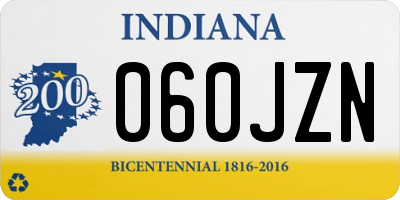 IN license plate 060JZN