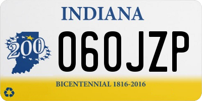 IN license plate 060JZP