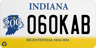 IN license plate 060KAB