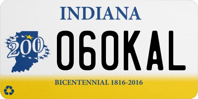IN license plate 060KAL