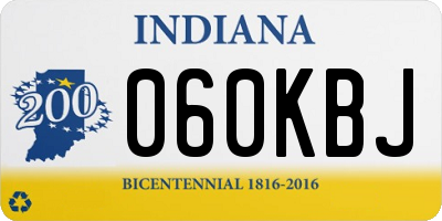 IN license plate 060KBJ