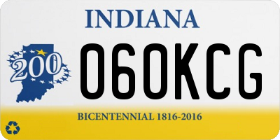 IN license plate 060KCG