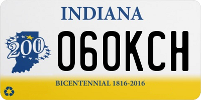 IN license plate 060KCH