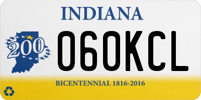 IN license plate 060KCL