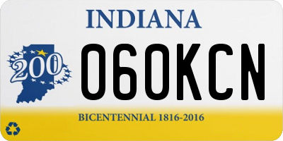 IN license plate 060KCN