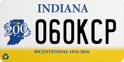 IN license plate 060KCP
