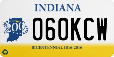 IN license plate 060KCW
