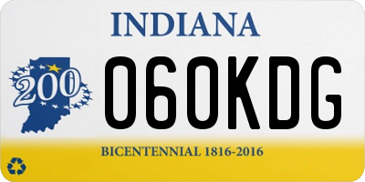 IN license plate 060KDG