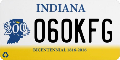 IN license plate 060KFG