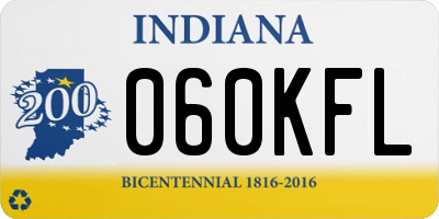 IN license plate 060KFL