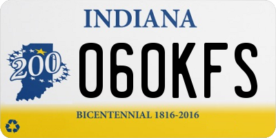 IN license plate 060KFS