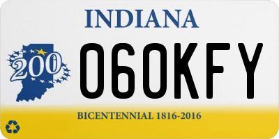 IN license plate 060KFY
