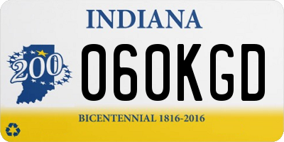 IN license plate 060KGD