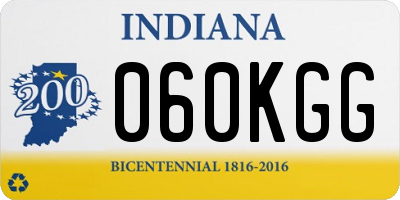 IN license plate 060KGG
