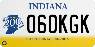 IN license plate 060KGK