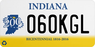 IN license plate 060KGL