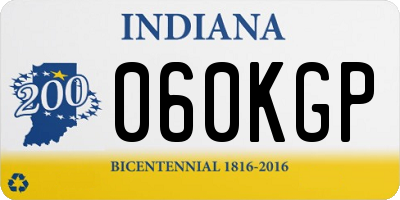 IN license plate 060KGP
