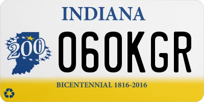IN license plate 060KGR