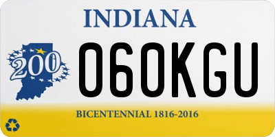 IN license plate 060KGU