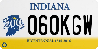 IN license plate 060KGW