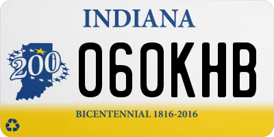 IN license plate 060KHB