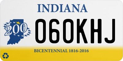 IN license plate 060KHJ