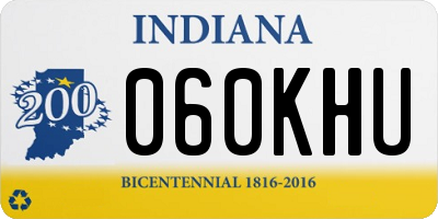 IN license plate 060KHU