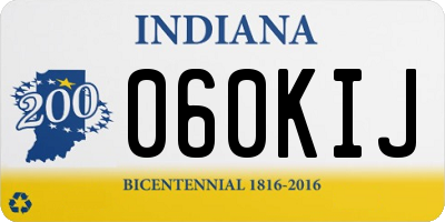 IN license plate 060KIJ