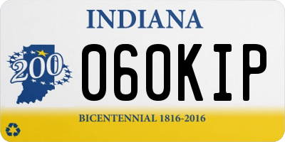 IN license plate 060KIP