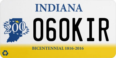 IN license plate 060KIR