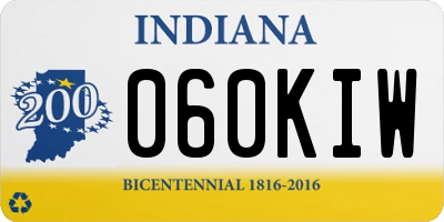 IN license plate 060KIW