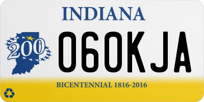 IN license plate 060KJA