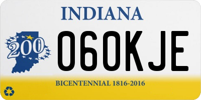 IN license plate 060KJE