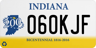 IN license plate 060KJF