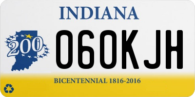 IN license plate 060KJH