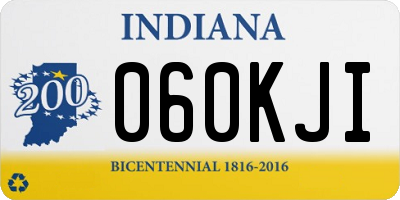 IN license plate 060KJI