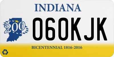 IN license plate 060KJK