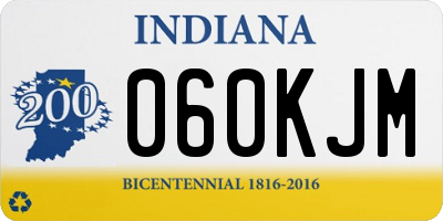 IN license plate 060KJM