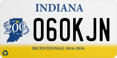 IN license plate 060KJN