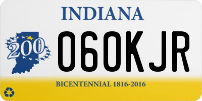 IN license plate 060KJR