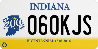 IN license plate 060KJS