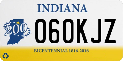 IN license plate 060KJZ