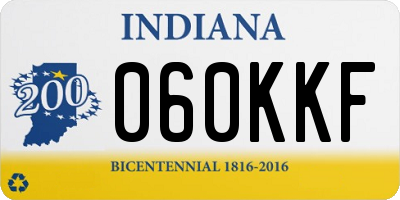 IN license plate 060KKF
